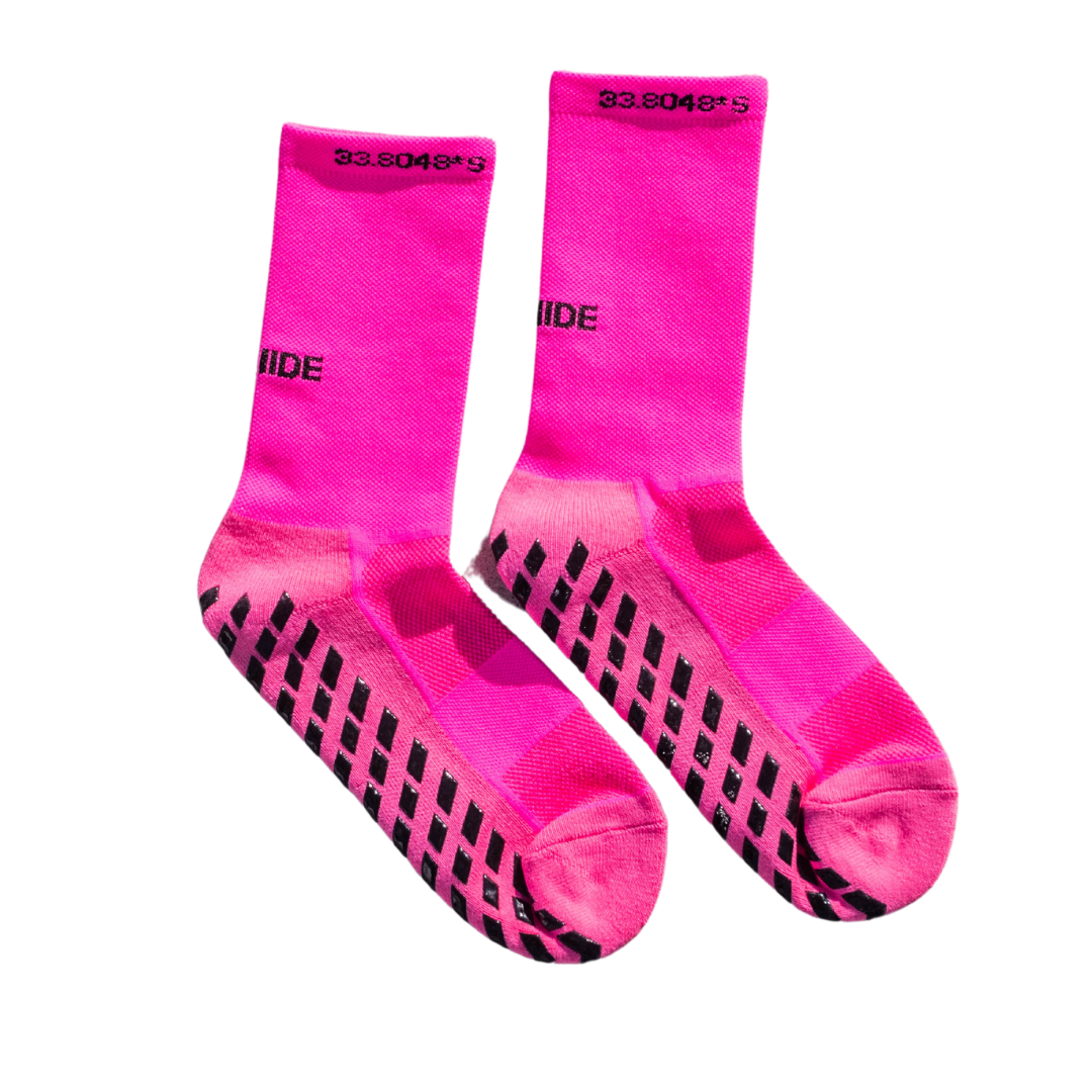 ELECTRIC PINK ENDURANCE GRIP SOCK