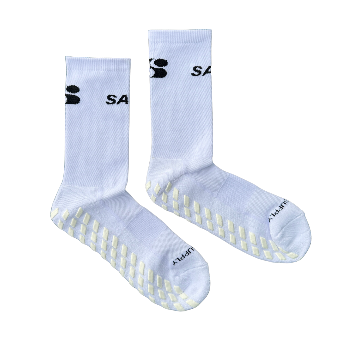 WHITE ENDURANCE GRIP SOCK